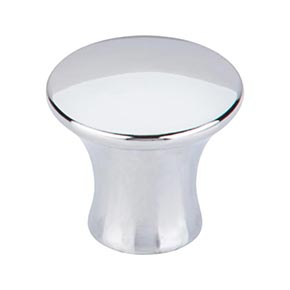 Top Knobs [TK591PC] Die Cast Zinc Cabinet Knob - Oculus Series - Polished Chrome Finish - 1 1/8" Dia.