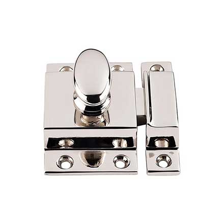 Top Knobs [M1784] Solid Brass Cupboard Turn Latch - Polished Nickel Finish - 2" W