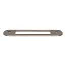 Top Knobs [TK3352AG] Die Cast Zinc Cabinet Pull Backplate - Brockwell Series - Ash Gray Finish - 3 3/4" C/C - 4 3/4" L