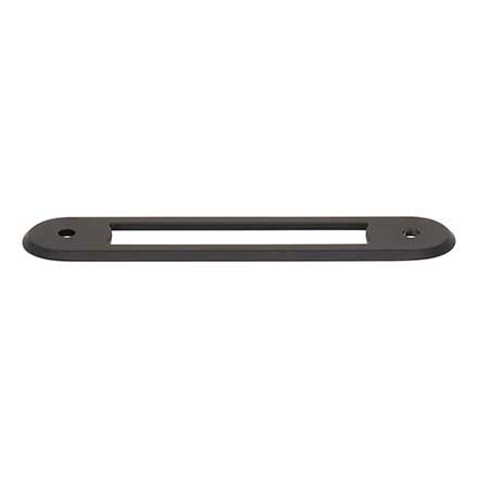 Top Knobs [TK3352BLK] Die Cast Zinc Cabinet Pull Backplate - Brockwell Series - Flat Black Finish - 3 3/4" C/C - 4 3/4" L