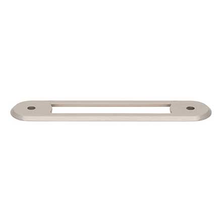 Top Knobs [TK3352BSN] Die Cast Zinc Cabinet Pull Backplate - Brockwell Series - Brushed Satin Nickel Finish - 3 3/4" C/C - 4 3/4" L