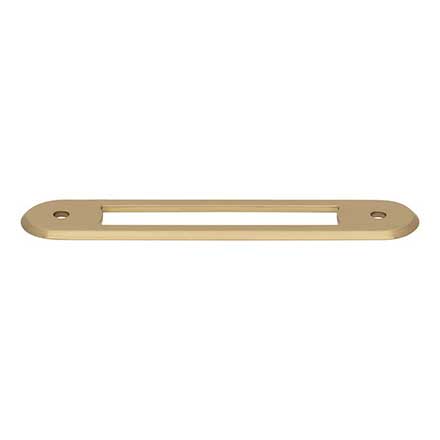 Top Knobs [TK3352HB] Die Cast Zinc Cabinet Pull Backplate - Brockwell Series - Honey Bronze Finish - 3 3/4" C/C - 4 3/4" L