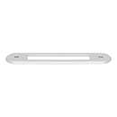Top Knobs [TK3352PC] Die Cast Zinc Cabinet Pull Backplate - Brockwell Series - Polished Chrome Finish - 3 3/4" C/C - 4 3/4" L