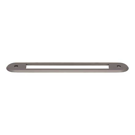 Top Knobs [TK3353AG] Die Cast Zinc Cabinet Pull Backplate - Brockwell Series - Ash Gray Finish - 5 1/16" C/C - 6 1/16" L