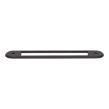 Top Knobs [TK3353BLK] Die Cast Zinc Cabinet Pull Backplate - Brockwell Series - Flat Black Finish - 5 1/16" C/C - 6 1/16" L