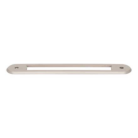 Top Knobs [TK3353BSN] Die Cast Zinc Cabinet Pull Backplate - Brockwell Series - Brushed Satin Nickel Finish - 5 1/16" C/C - 6 1/16" L