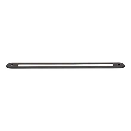 Top Knobs [TK3356BLK] Die Cast Zinc Cabinet Pull Backplate - Brockwell Series - Flat Black Finish - 8 13/16" C/C - 9 13/16" L