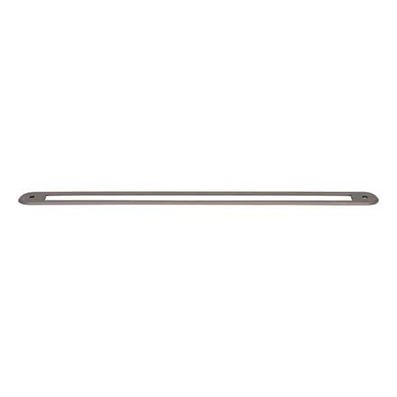 Top Knobs [TK3357AG] Die Cast Zinc Cabinet Pull Backplate - Brockwell Series - Ash Gray Finish - 12" C/C - 13" L