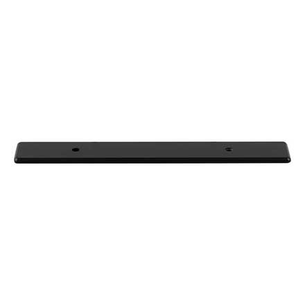 Top Knobs [TK3281BLK] Die Cast Zinc Cabinet Pull Backplate - Radcliffe Series - Flat Black Finish - 3 3/4" C/C - 6 3/4" L