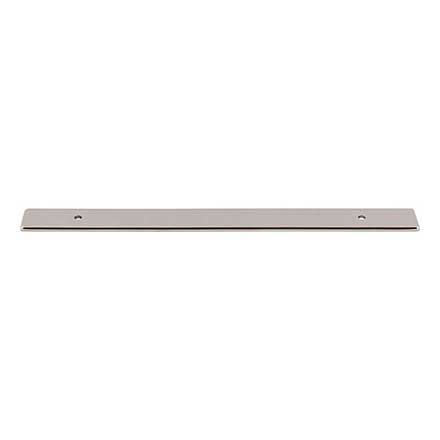 Top Knobs [TK3284PN] Die Cast Zinc Cabinet Pull Backplate - Radcliffe Series - Polished NIckel Finish - 7 9/16" C/C - 10 9/16" L