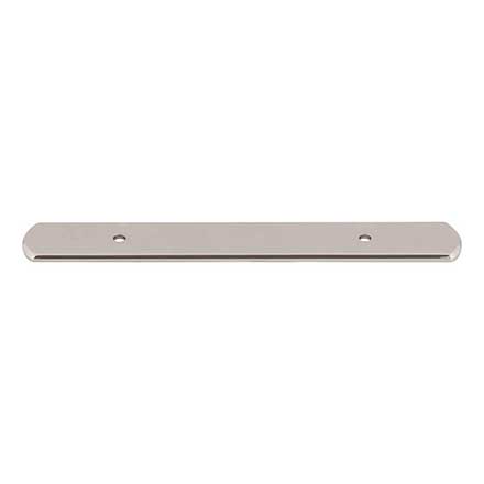 Top Knobs [TK3271PN] Die Cast Zinc Cabinet Pull Backplate - Wescott Series - Polished Nickel Finish - 3 3/4" C/C - 6 3/4" L