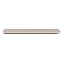 Top Knobs [TK3271PN] Die Cast Zinc Cabinet Pull Backplate - Wescott Series - Polished Nickel Finish - 3 3/4" C/C - 6 3/4" L