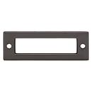 Top Knobs [TK923AG] Die Cast Zinc Cabinet Pull Backplate - Hollin Series - Ash Gray Finish - 3" C/C - 3 1/2" L