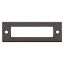 Top Knobs [TK923AG] Die Cast Zinc Cabinet Pull Backplate - Hollin Series - Ash Gray Finish - 3" C/C - 3 1/2" L