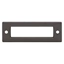 Top Knobs [TK923AG] Die Cast Zinc Cabinet Pull Backplate - Hollin Series - Ash Gray Finish - 3&quot; C/C - 3 1/2&quot; L