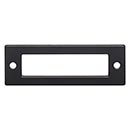 Top Knobs [TK923BLK] Die Cast Zinc Cabinet Pull Backplate - Hollin Series - Flat Black Finish - 3&quot; C/C - 3 1/2&quot; L