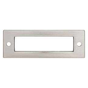 Top Knobs [TK923BSN] Die Cast Zinc Cabinet Pull Backplate - Hollin Series - Brushed Satin Nickel Finish - 3 1/2" L