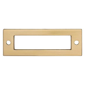 Top Knobs [TK923HB] Die Cast Zinc Cabinet Pull Backplate - Hollin Series - Honey Bronze Finish - 3 1/2" L