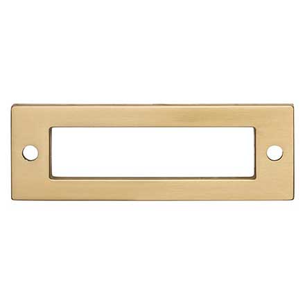 Top Knobs [TK923HB] Die Cast Zinc Cabinet Pull Backplate - Hollin Series - Honey Bronze Finish - 3" C/C - 3 1/2" L