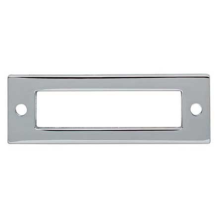 Top Knobs [TK923PC] Die Cast Zinc Cabinet Pull Backplate - Hollin Series - Polished Chrome Finish - 3" C/C - 3 1/2" L