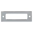 Top Knobs [TK923PC] Die Cast Zinc Cabinet Pull Backplate - Hollin Series - Polished Chrome Finish - 3" C/C - 3 1/2" L