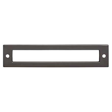 Top Knobs [TK924AG] Die Cast Zinc Cabinet Pull Backplate - Hollin Series - Ash Gray Finish - 3 3/4" C/C - 4 9/32" L