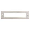 Top Knobs [TK924BSN] Die Cast Zinc Cabinet Pull Backplate - Hollin Series - Brushed Satin Nickel Finish - 3 3/4" C/C - 4 9/32" L