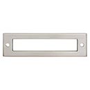 Top Knobs [TK924BSN] Die Cast Zinc Cabinet Pull Backplate - Hollin Series - Brushed Satin Nickel Finish - 3 3/4" C/C - 4 9/32" L