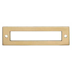 Top Knobs [TK924HB] Die Cast Zinc Cabinet Pull Backplate - Hollin Series - Honey Bronze Finish - 3 3/4" C/C - 4 9/32" L