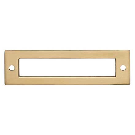 Top Knobs [TK924HB] Die Cast Zinc Cabinet Pull Backplate - Hollin Series - Honey Bronze Finish - 3 3/4" C/C - 4 9/32" L