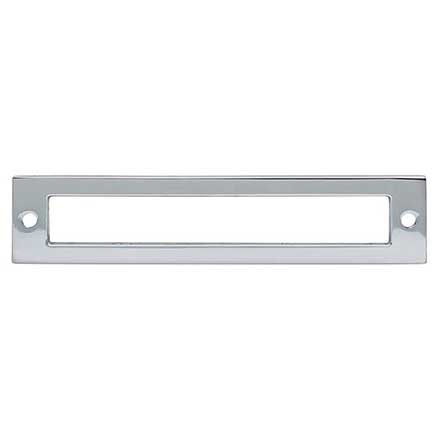 Top Knobs [TK924PC] Die Cast Zinc Cabinet Pull Backplate - Hollin Series - Polished Chrome Finish - 3 3/4" C/C - 4 9/32" L