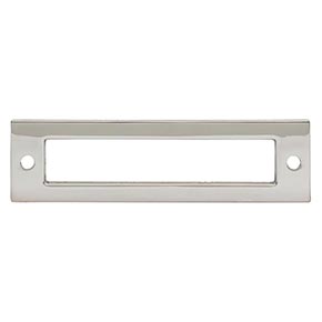 Top Knobs [TK924PN] Die Cast Zinc Cabinet Pull Backplate - Hollin Series - Polished Nickel Finish - 3 3/4" C/C - 4 9/32" L