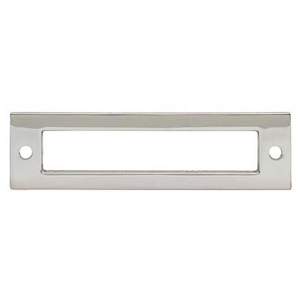Top Knobs [TK924PN] Die Cast Zinc Cabinet Pull Backplate - Hollin Series - Polished Nickel Finish - 3 3/4" C/C - 4 9/32" L