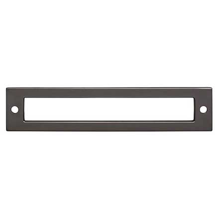Top Knobs [TK925AG] Die Cast Zinc Cabinet Pull Backplate - Hollin Series - Ash Gray Finish - 5 1/16&quot; C/C - 5 9/16&quot; L