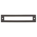 Top Knobs [TK925AG] Die Cast Zinc Cabinet Pull Backplate - Hollin Series - Ash Gray Finish - 5 1/16" C/C - 5 9/16" L