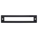 Top Knobs [TK925BLK] Die Cast Zinc Cabinet Pull Backplate - Hollin Series - Flat Black Finish - 5 1/16" C/C - 5 9/16" L