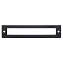 Top Knobs [TK925BLK] Die Cast Zinc Cabinet Pull Backplate - Hollin Series - Flat Black Finish - 5 1/16&quot; C/C - 5 9/16&quot; L