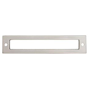 Top Knobs [TK925BSN] Die Cast Zinc Cabinet Pull Backplate - Hollin Series - Brushed Satin Nickel Finish - 5 1/16" C/C - 5 9/16" L