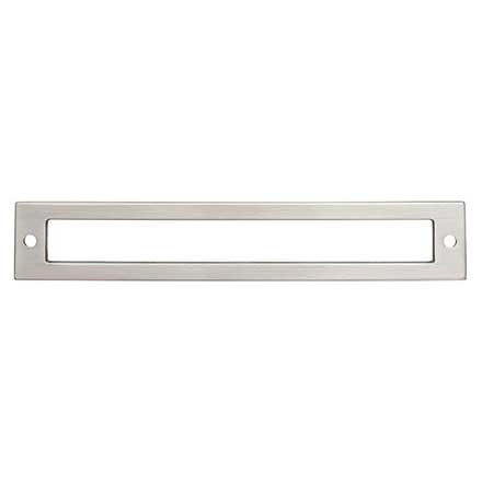 Top Knobs [TK925BSN] Die Cast Zinc Cabinet Pull Backplate - Hollin Series - Brushed Satin Nickel Finish - 5 1/16" C/C - 5 9/16" L