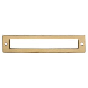 Top Knobs [TK925HB] Die Cast Zinc Cabinet Pull Backplate - Hollin Series - Honey Bronze Finish - 5 1/16" C/C - 5 9/16" L