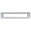 Top Knobs [TK925PC] Die Cast Zinc Cabinet Pull Backplate - Hollin Series - Polished Chrome Finish - 5 1/16" C/C - 5 9/16" L