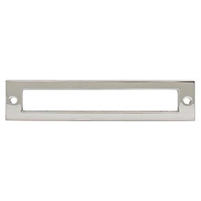 Top Knobs [TK925PN] Die Cast Zinc Cabinet Pull Backplate - Hollin Series - Polished Nickel Finish - 5 1/16" C/C - 5 9/16" L