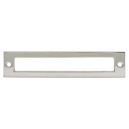 Top Knobs [TK925PN] Die Cast Zinc Cabinet Pull Backplate - Hollin Series - Polished Nickel Finish - 5 1/16" C/C - 5 9/16" L