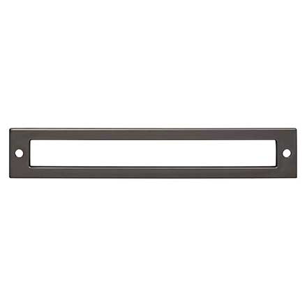 Top Knobs [TK926AG] Die Cast Zinc Cabinet Pull Backplate - Hollin Series - Ash Gray Finish - 6 5/16" C/C - 6 3/4" L