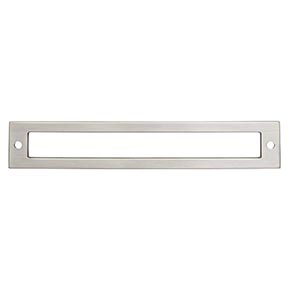 Top Knobs [TK926BSN] Die Cast Zinc Cabinet Pull Backplate - Hollin Series - Brushed Satin Nickel Finish - 6 5/16" C/C - 6 3/4" L