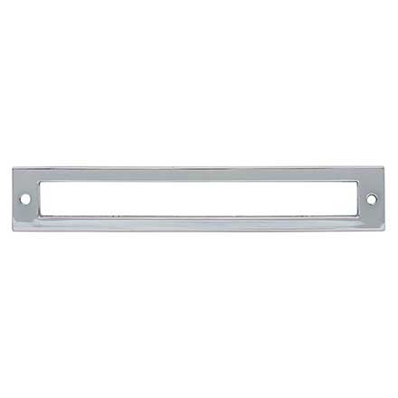 Top Knobs [TK926PC] Die Cast Zinc Cabinet Pull Backplate - Hollin Series - Polished Chrome Finish - 6 5/16" C/C - 6 3/4" L