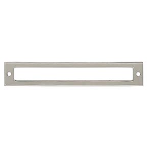 Top Knobs [TK926PN] Die Cast Zinc Cabinet Pull Backplate - Hollin Series - Polished Nickel Finish - 6 5/16" C/C - 6 3/4" L