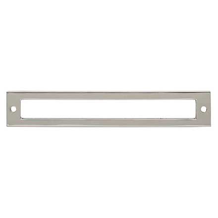 Top Knobs [TK926PN] Die Cast Zinc Cabinet Pull Backplate - Hollin Series - Polished Nickel Finish - 6 5/16&quot; C/C - 6 3/4&quot; L