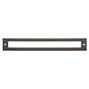 Top Knobs [TK927AG] Die Cast Zinc Cabinet Pull Backplate - Hollin Series - Ash Gray Finish - 7 9/16" C/C - 8 1/16" L