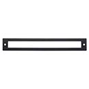 Top Knobs [TK927BLK] Die Cast Zinc Cabinet Pull Backplate - Hollin Series - Flat Black Finish - 7 9/16" C/C - 8 1/16" L